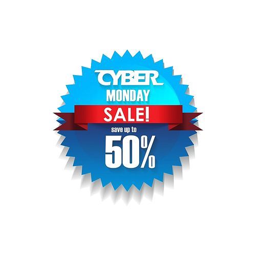 cyber monday sale label