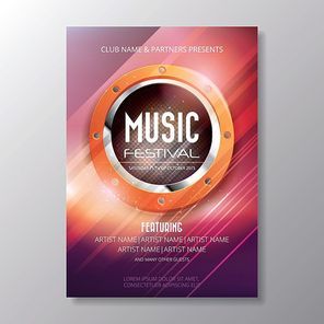 infographic music festival poster