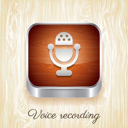 유토이미지 voice recorder button