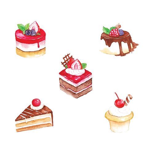 collection of cakes