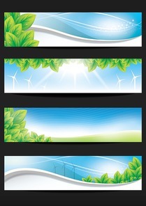 set of banner designs