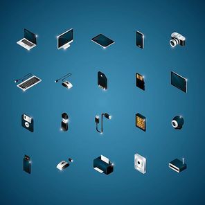 collection of technology icons