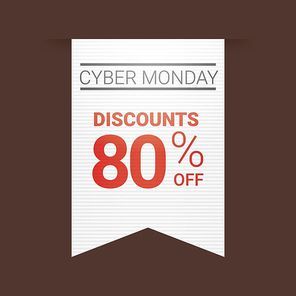 cyber monday sale label