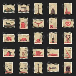 collection of germany postage stamps