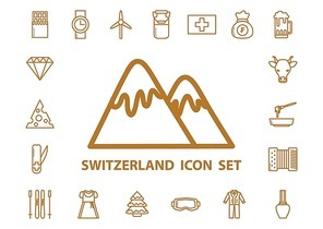 switzerland icons