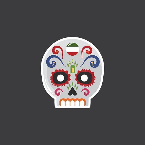 day of the dead skull