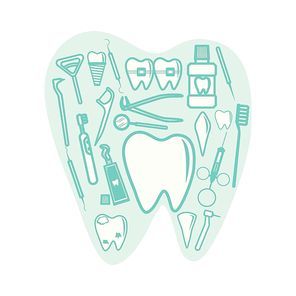 collection of dental icon