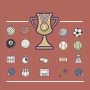 collection of sport icons
