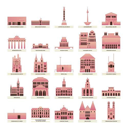 collection of germany landmarks
