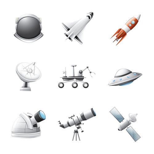 collection of space icons