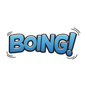 comic word boing