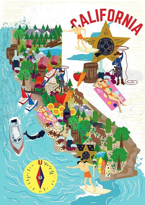 california poster design
