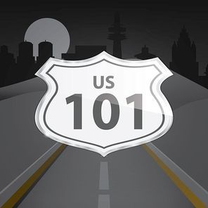 us 101 route sign