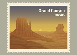 grand canyon postal stamp