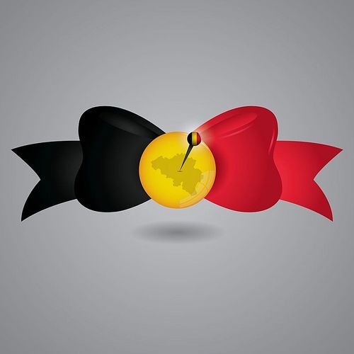 belgium flag bow tie