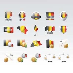 belgium icon set