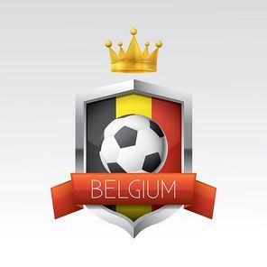 belgium flag with football