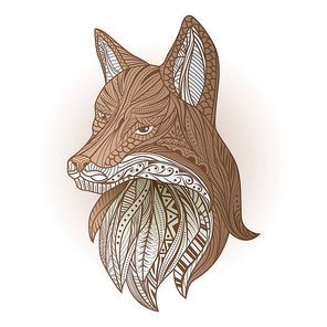 intricate fox design