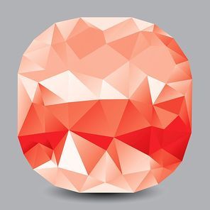 low poly gem