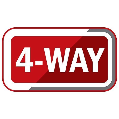 4-way road sign