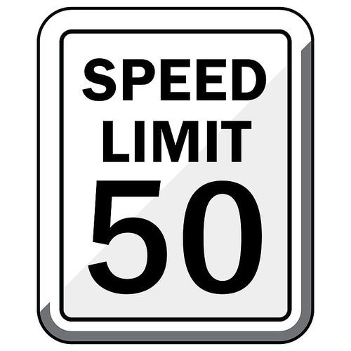 speed limit 50 sign