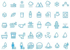 save water icons