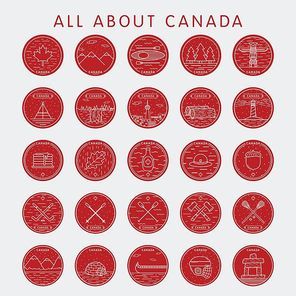 collection of canada icons