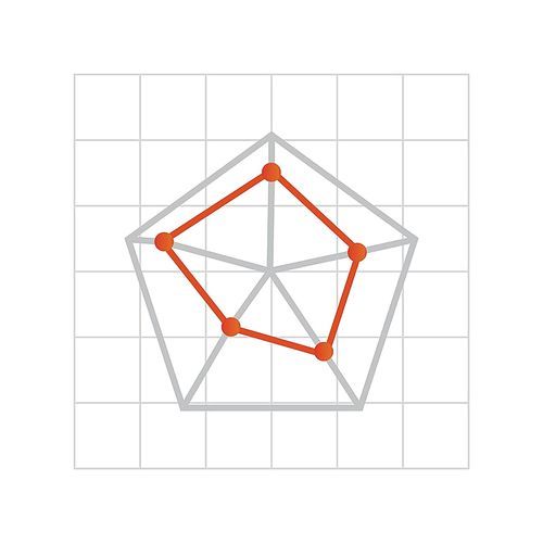 pentagon on graph paper