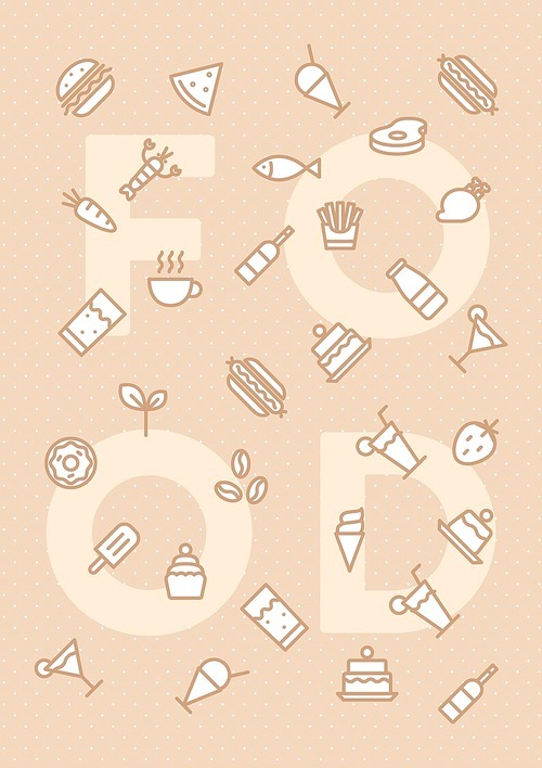 collection of food icons