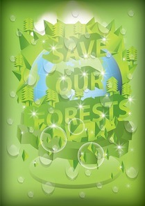 save our forests poster