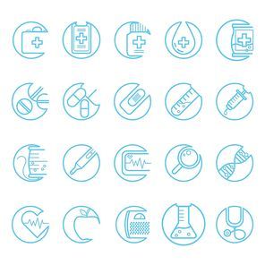 set of medical icons