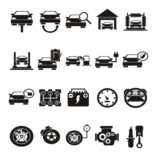 collection of automobile icons