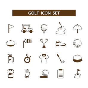 collection of golf icons