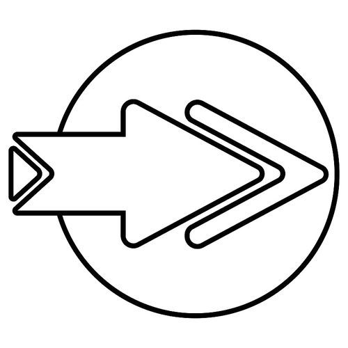 outline arrow design