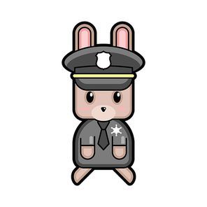 rabbit policeman