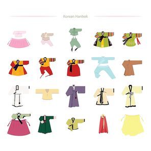 korean hanbok icons