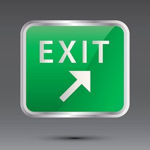 exit road sign