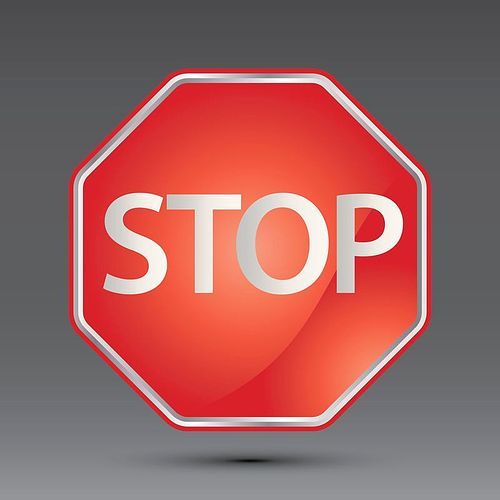 stop road sign