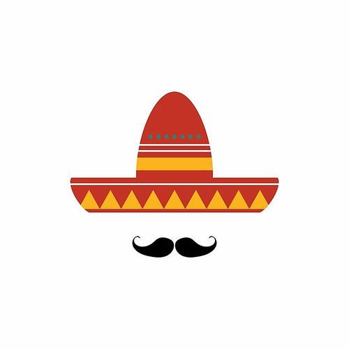 mexican hat with mustache