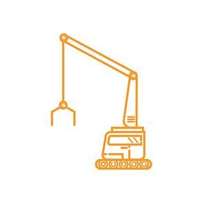 excavator crane