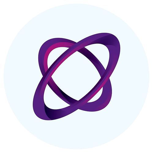 circular logo element