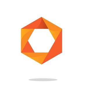hexagon logo element