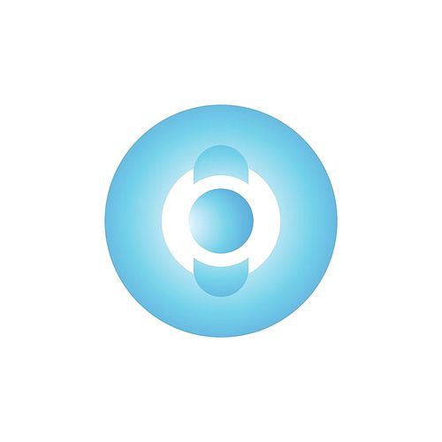 circular logo element