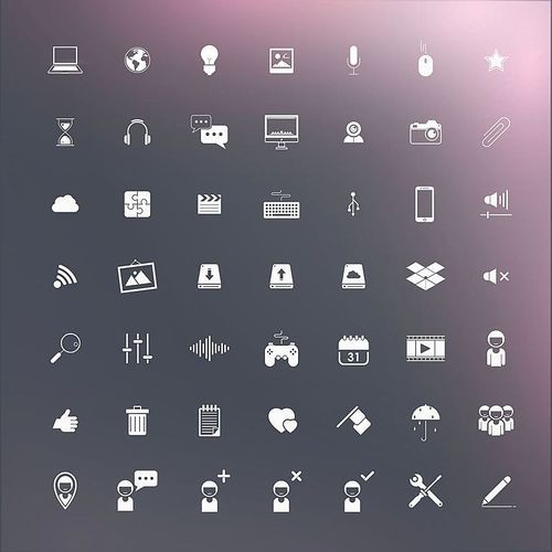 collection of social media icons