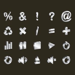 assorted interface icons