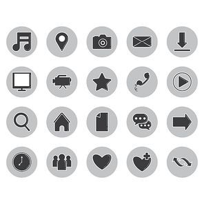 collection of social media icons