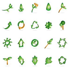 collection of nature design elements