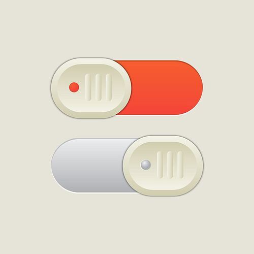 유토이미지 | on off slide button