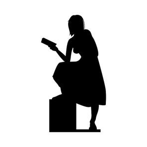 silhouette of woman standing