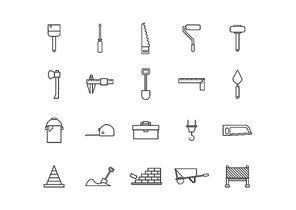 collection of construction icons